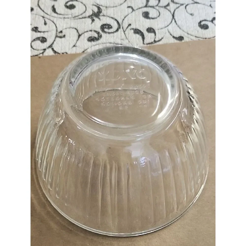 Pyrex Clear Ribbed Glass Mixing Bowl